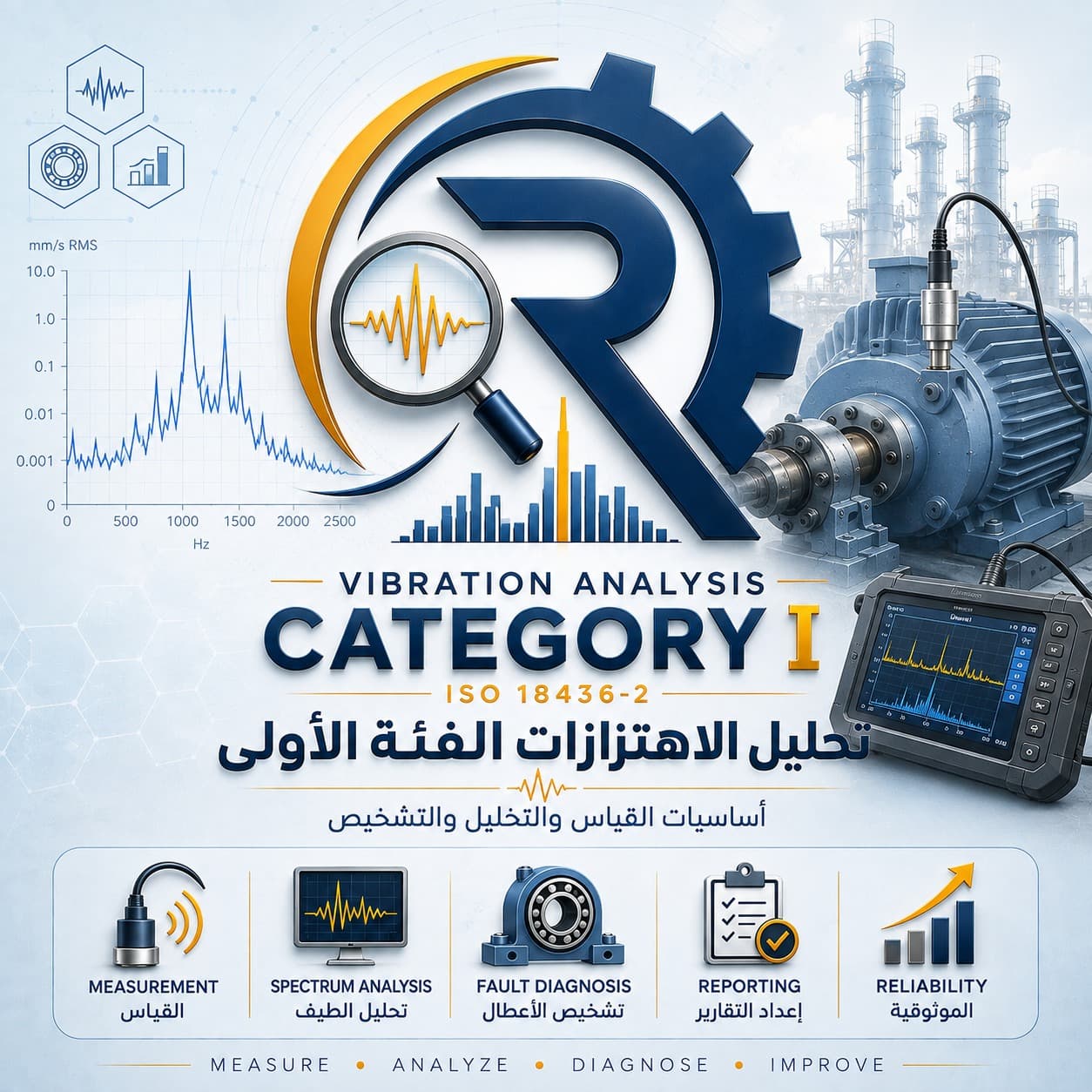 تحليل الاهتزازات - المستوى الأول (Cat I)